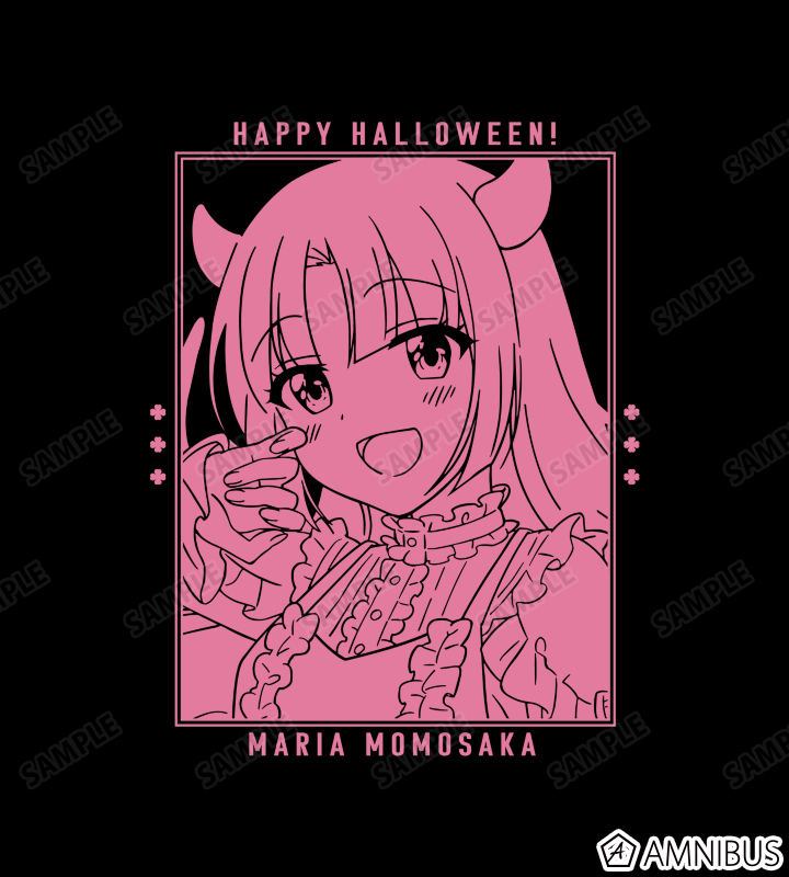 描き下ろしイラスト 桃坂真理愛 ハロウィンver. ジップパーカー