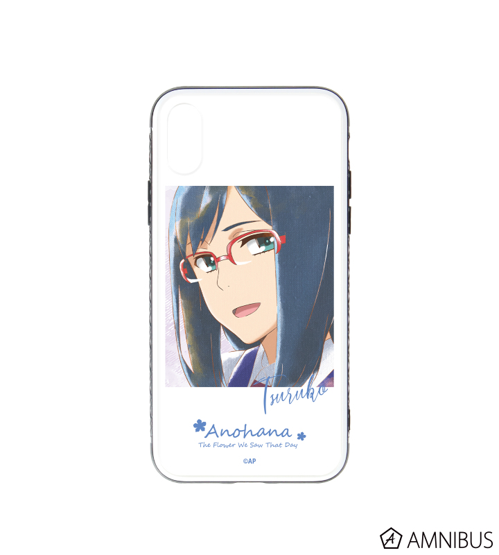 あの日見た花の名前を僕達はまだ知らない 鶴見知利子 Ani Art Aqua Label 強化ガラスiphoneケース Amnibus アムニバス