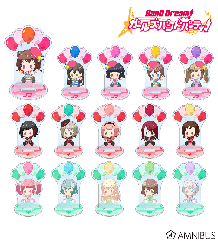 雑貨　全15種セット 「バンドリ! ガールズバンドパーティ! トレーディング POPOON アクリルスタンド ver.A」 バンドリ！ ガールズバンドパーティ！ - トレーディング POPOON
