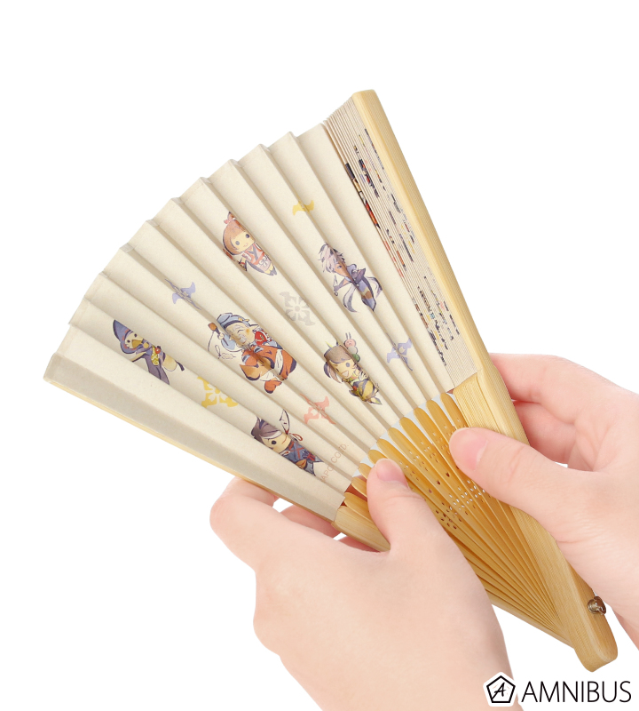 モンスターハンターライズ ちびキャラ 扇子 Amnibus アムニバス