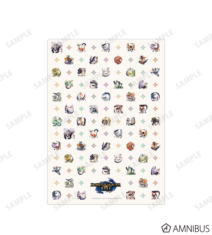 モンスターハンターライズ モンスターアイコン クリアファイル Amnibus アムニバス