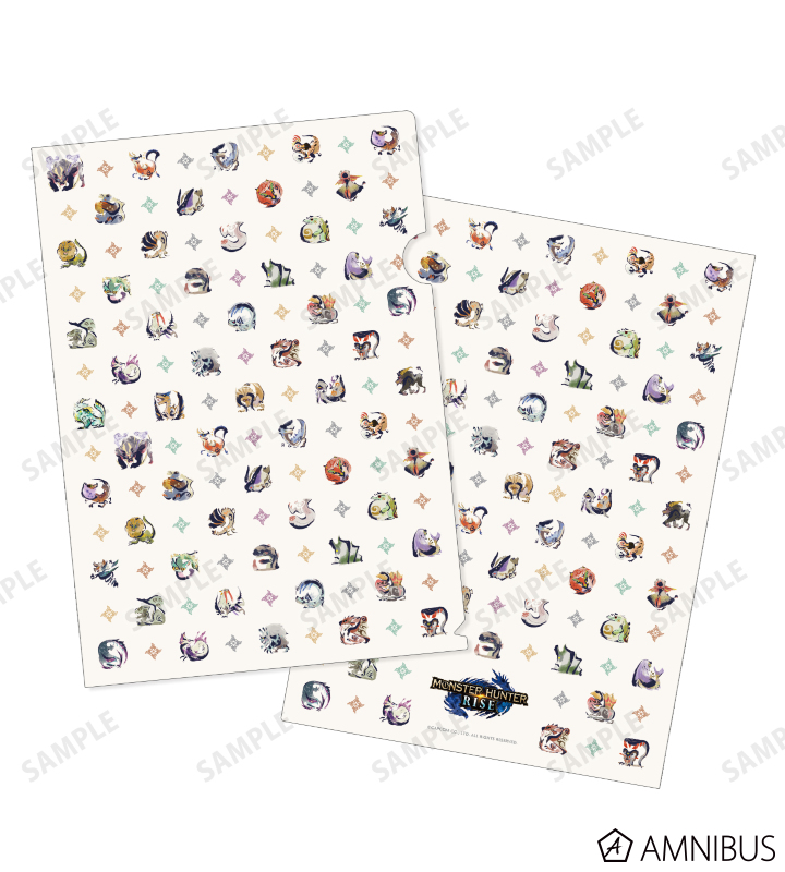 モンスターハンターライズ モンスターアイコン クリアファイル Amnibus アムニバス