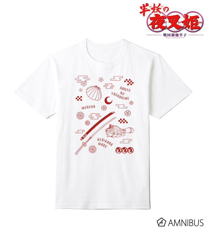 もろは モチーフ柄 ポリジン加工Tシャツ