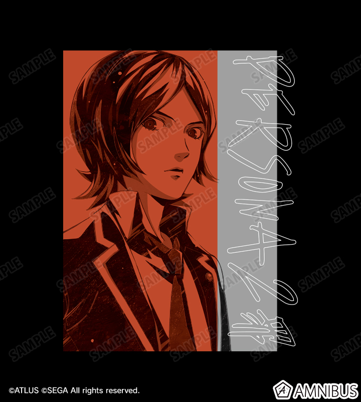 ペルソナ Tシャツ Lサイズ 漫画 アニメ 映画 ゲーム アトラス ATLUS ペルソナ3 ポータブル - 主人公 Ani-Art Tシャツ vol.2/メンズ