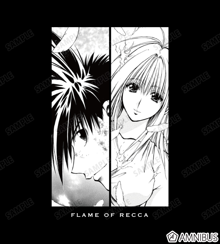 烈火の炎 - 花菱烈火&佐古下柳 名シーン ポリジン加工Tシャツ