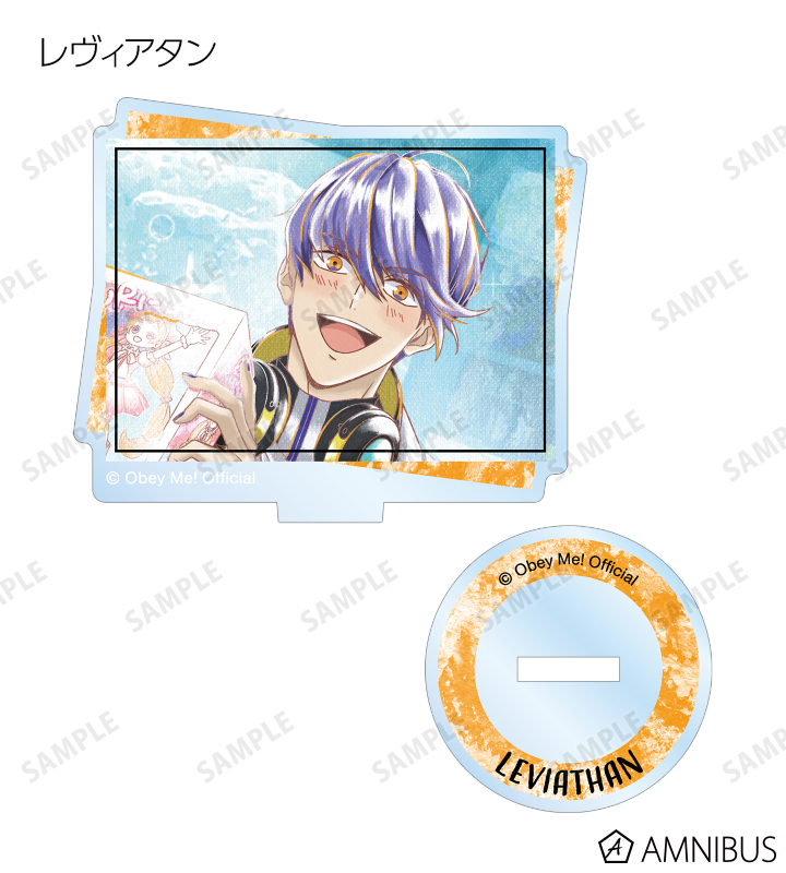 Obey Me! 選べる！複製サイン入りビジュアルBIGタオル レヴィアタン Obey Me！ Nightbringer デザインアクリルスタンド 04