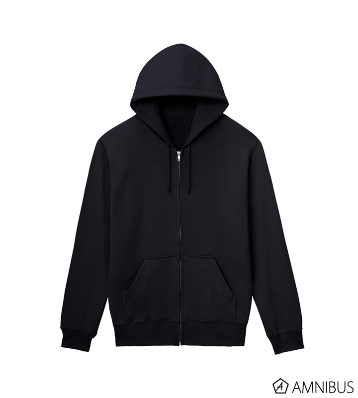 黒いフード付きジップアップパーカーM The Hoodie for Work – CITAA