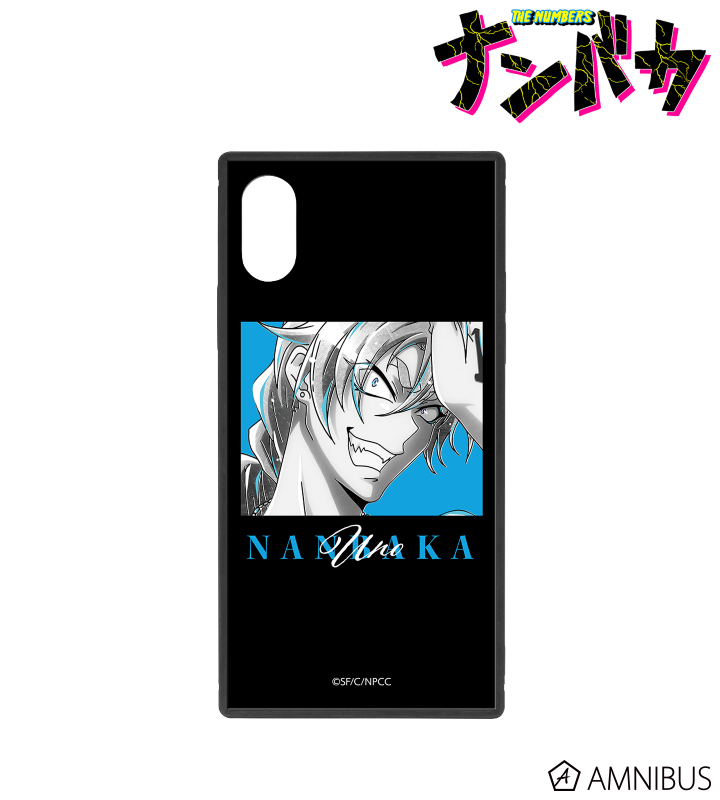 ウノ Ani-Art BLACK LABEL スクエア強化ガラスiPhoneケース