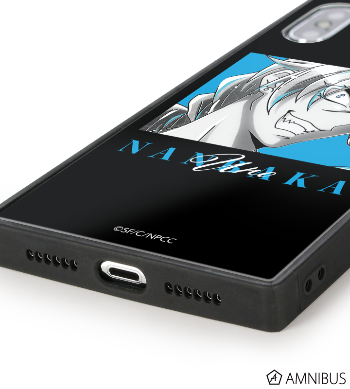ウノ Ani-Art BLACK LABEL スクエア強化ガラスiPhoneケース