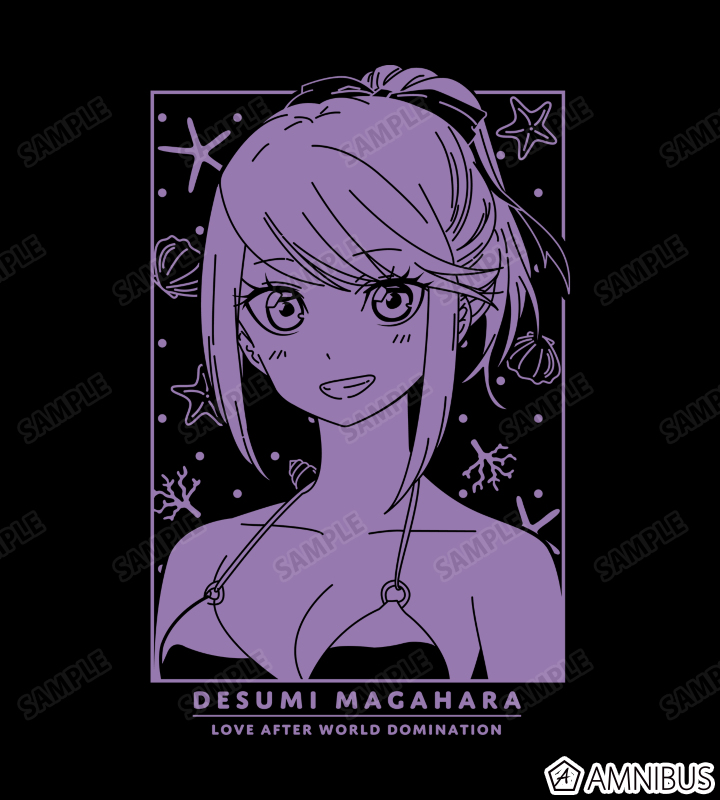 描き下ろしイラスト 禍原デス美 水着ver. Tシャツ