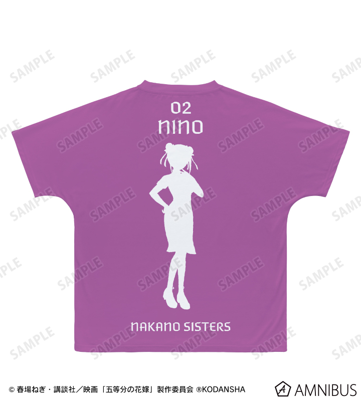 五等分の花嫁 描き下ろしフルカラーTシャツ 中野二乃 ハロウィンver 五等分の花嫁 描き下ろしフルカラーTシャツ 中野二乃 ハロウィン