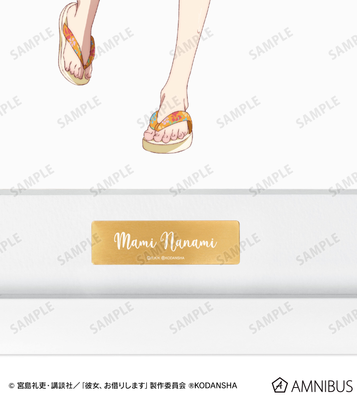 アニメムック　付属品付)TVアニメ『彼女、お借りします』 描き下ろしイラスト 七海麻美 ビーチデートver. キャラファイングラフ TVアニメ『彼女、お借りします』 描き下ろしイラスト 七海麻美