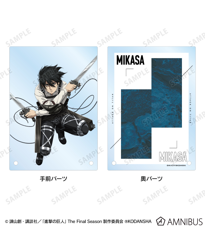 進撃の巨人　ミカサ　メタルアート item_shingeki_ma4_54_square_s.