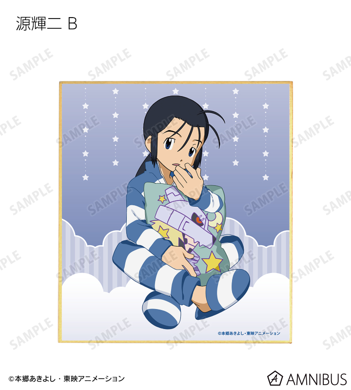 描き下ろしイラスト みんなでお泊まりパジャマver. トレーディングミニ色紙