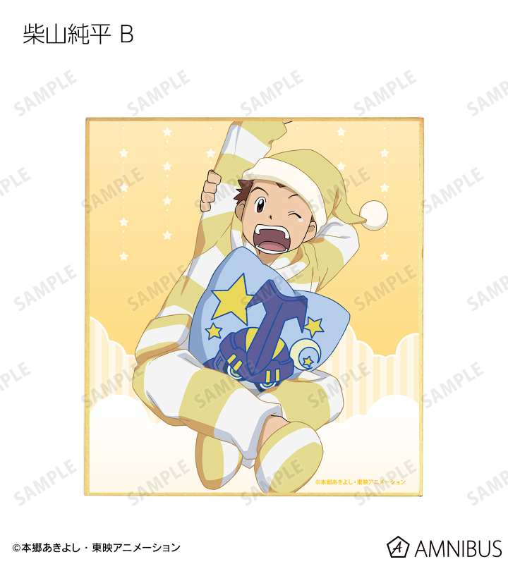 描き下ろしイラスト みんなでお泊まりパジャマver. トレーディングミニ色紙