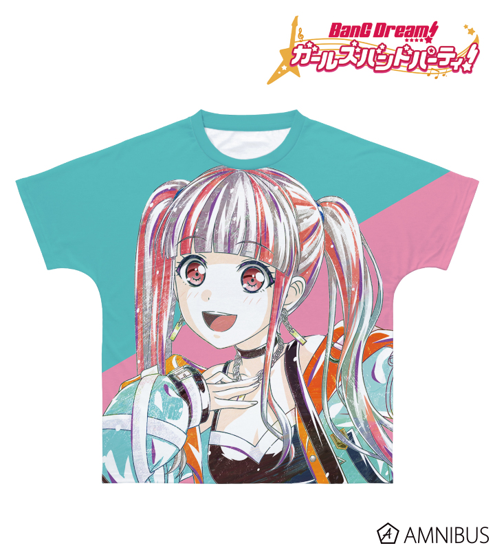 バンドリ　パレオ　フルカラーTシャツ BanG Dream! ガールズバンドパーティ！ - パレオ Ani-Art 第4弾