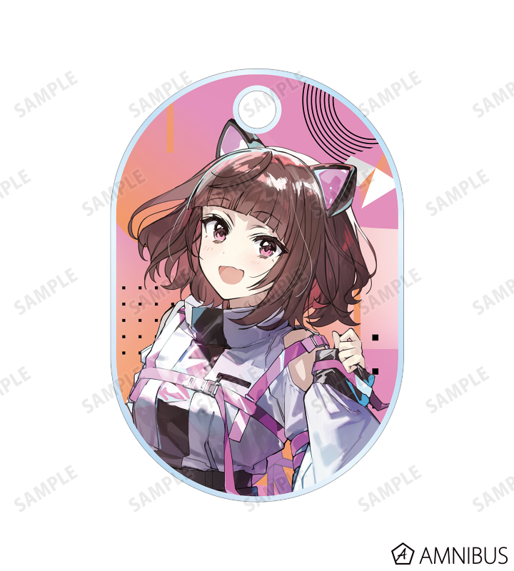 緜先生 描き下ろしイラスト LIZ タクティカルファッションver. 2連ワイヤーアクリルキーホルダー