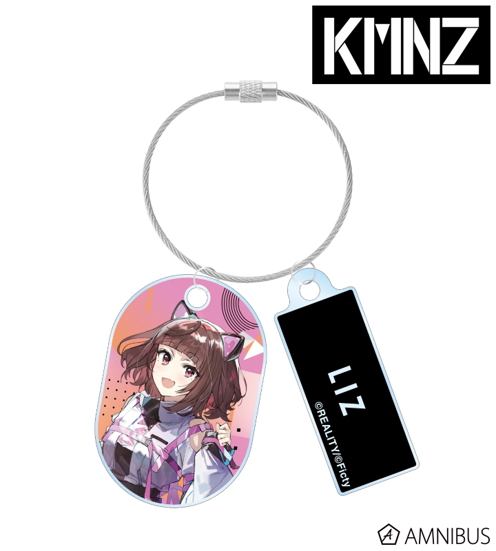 緜先生 描き下ろしイラスト LIZ タクティカルファッションver. 2連ワイヤーアクリルキーホルダー