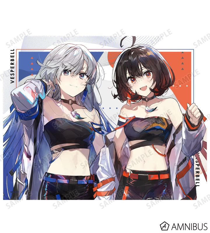 VEPSERBELL 直筆サイン キャンパスアート VESPERBELL - 緜先生 描き下ろしイラスト VESPERBELL