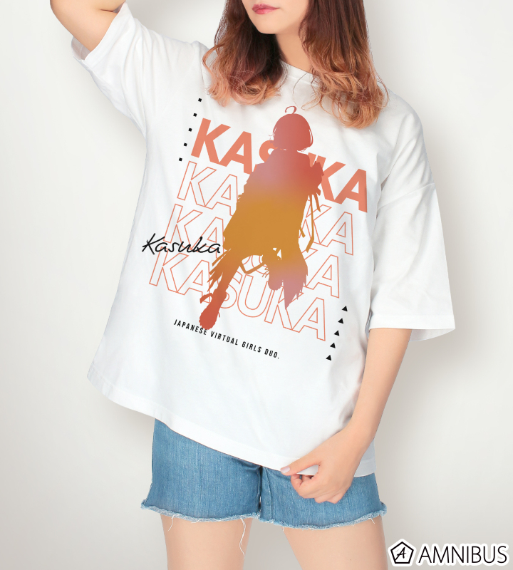 緜先生 描き下ろしイラスト カスカ タクティカルファッションver. BIGシルエットTシャツ