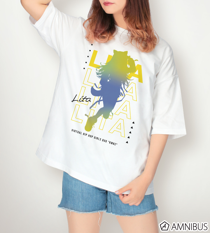 緜先生 描き下ろしイラスト LITA タクティカルファッションver. BIGシルエットTシャツ