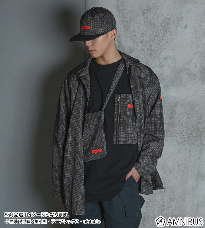 Tシャツ　鬼殺隊 パターンデザインポケットTシャツ ブラック ユニセックスLサイズ 「鬼滅の刃」 アニメ「鬼滅の刃」 - 鬼殺隊 パターンデザインポケットTシャツ