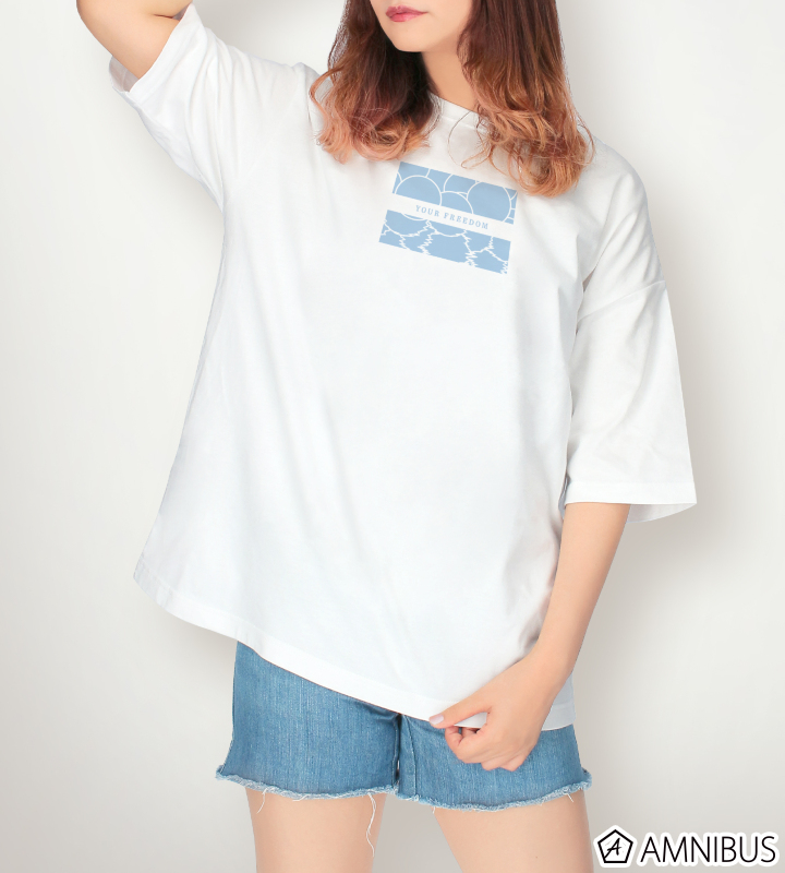 QUELL「YOUR FREEDOM」 BIGシルエットTシャツ