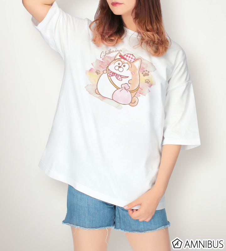 しばいぬ Ani-Art aqua label BIGシルエットTシャツ