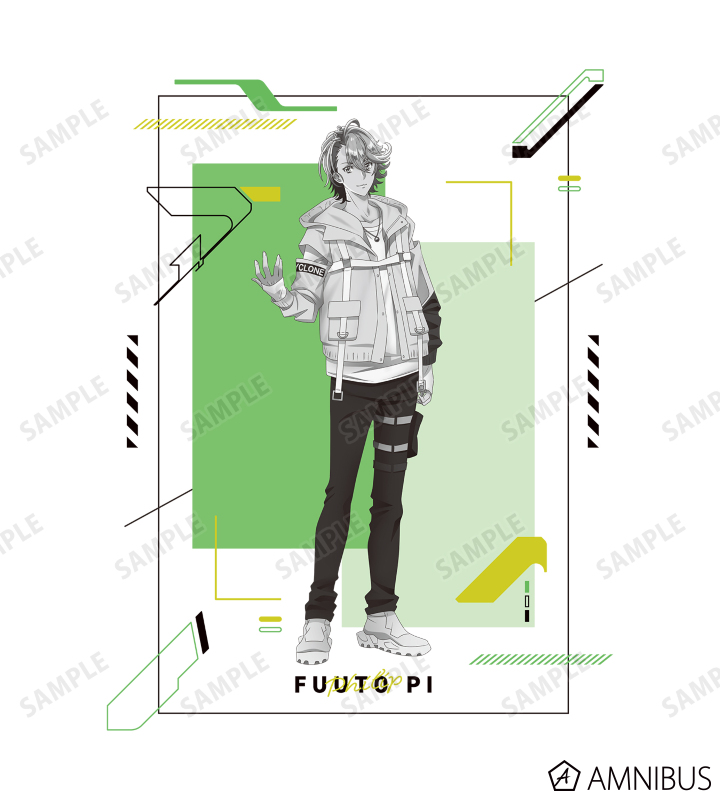 描き下ろしイラスト フィリップ タクティカルファッションver. バックプリントジップパーカー