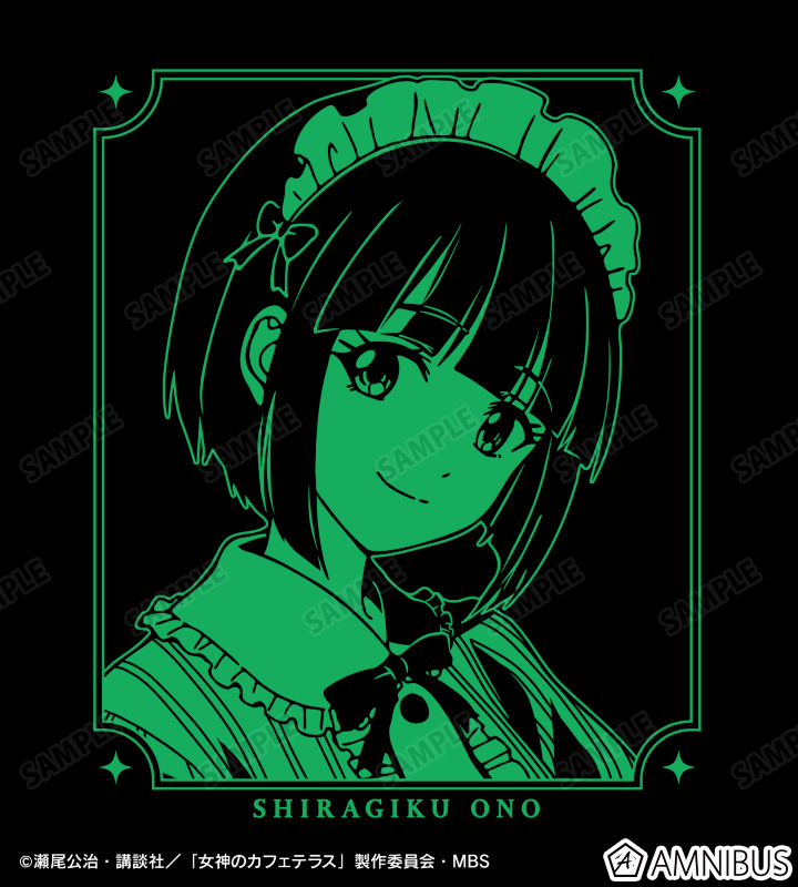 小野 白菊 バックプリントジップパーカー