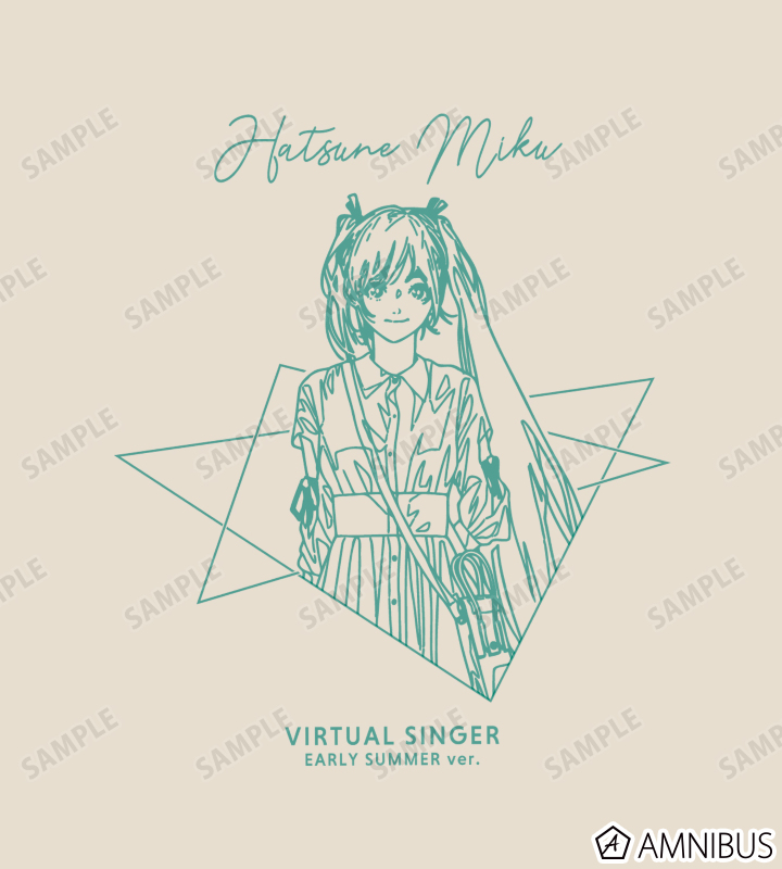描き下ろしイラスト 初音ミク 初夏のお出かけver. Art by かとうれい クラフトリングショルダーバッグ