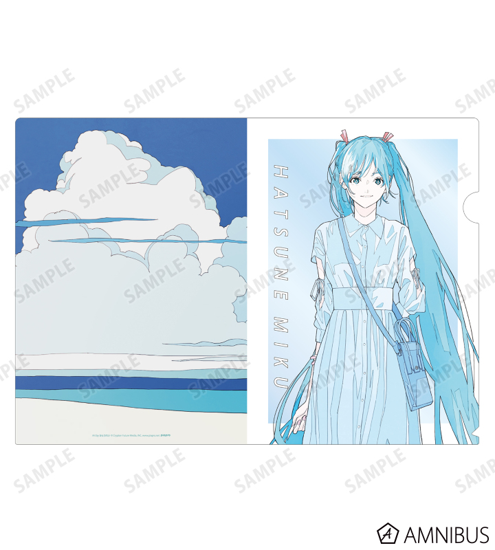 描き下ろしイラスト 初音ミク 初夏のお出かけver. Art by かとうれい クリアファイル