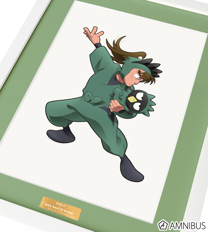 アニメムック　付属品付)忍たま乱太郎×サンリオキャラクターズ 描き起こしイラスト 中在家長次×バッドばつ丸 キャラファイングラフ 忍たま乱太郎×サンリオキャラクターズ - 描き起こしイラスト 中