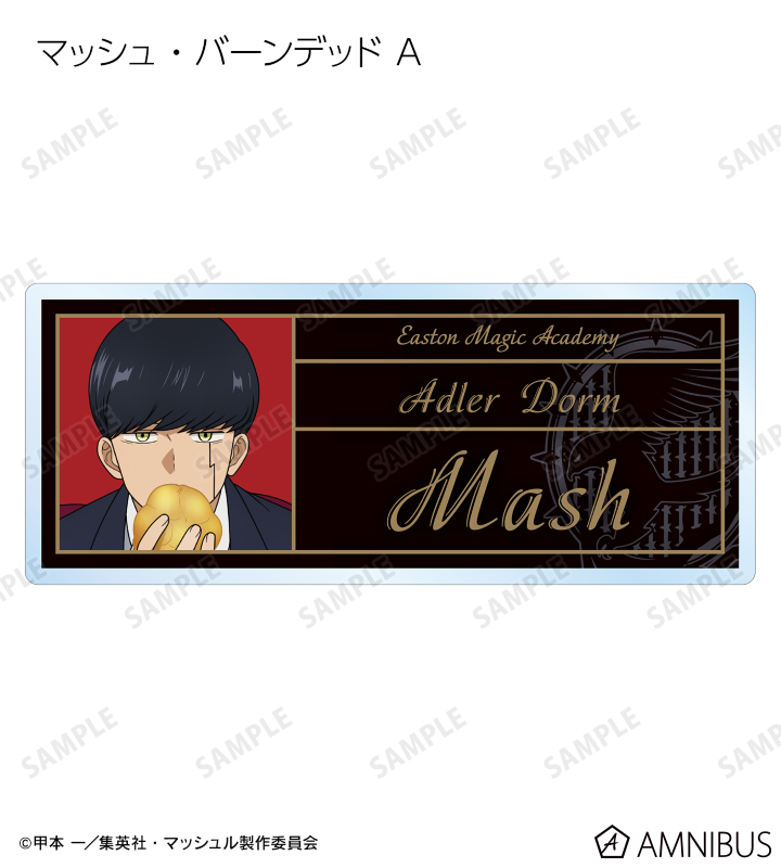 マッシュル レイン ネームプレート風アクリルバッジ E-DINER MASHLE×E-DINER