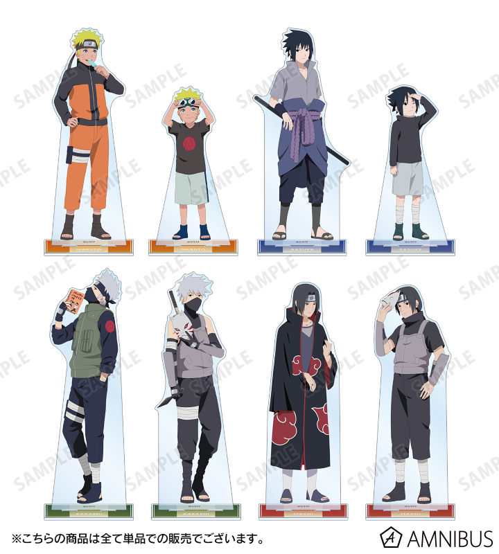 NARUTO はたけカカシ 過去と現在 特大アクリルスタンド キーホルダー NARUTO-ナルト- 疾風伝 - 描き下ろしイラスト はたけカカシ B