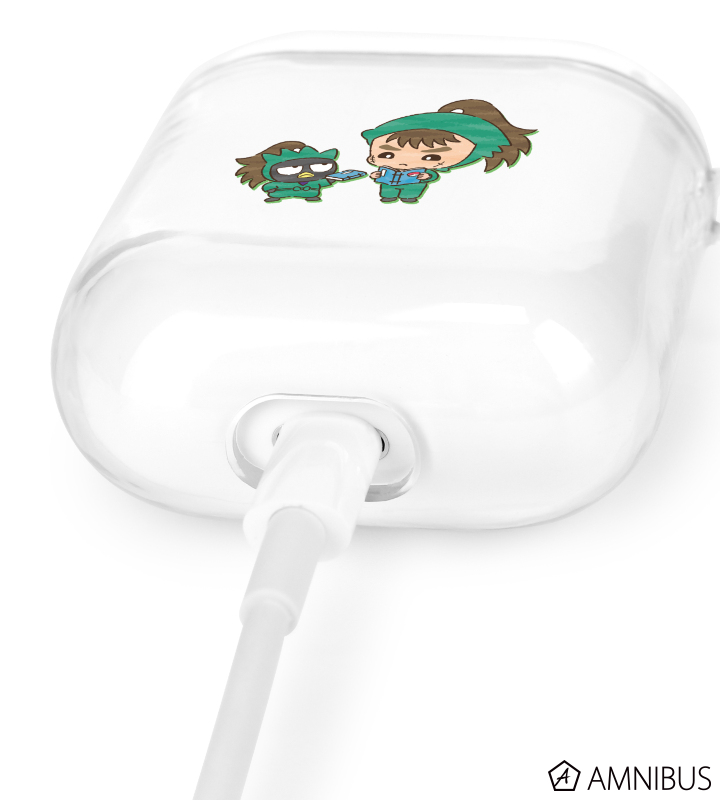 中在家長次×バッドばつ丸 AirPodsケース