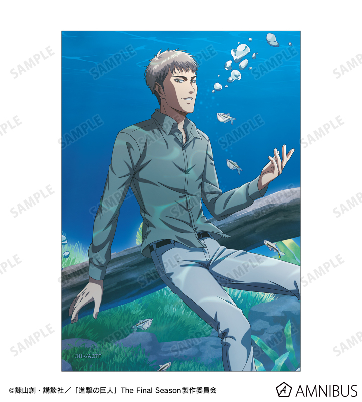 描き下ろしイラスト ジャン 水中浮遊ver. ブロマイド2枚セット