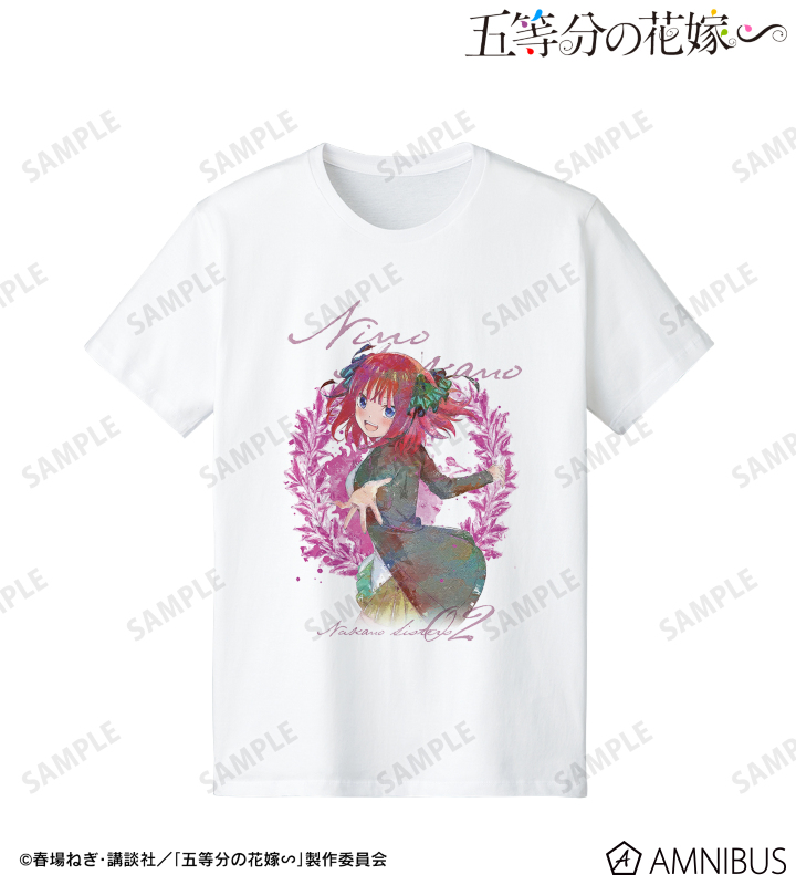 五等分の花嫁∽ - 中野二乃 grunge CANVAS Tシャツ/レディース