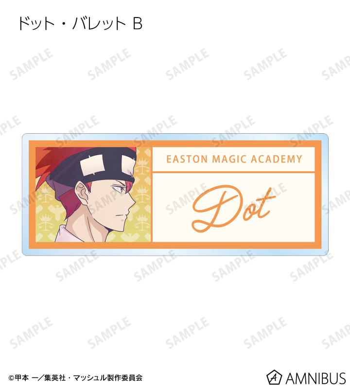 バッジ・ビンズ　【BOX】マッシュル-MASHLE- トレーディング Ani-Art clear label アクリルネームプレート TVアニメ「マッシュル-MASHLE-」 - トレーディング Ani-Art