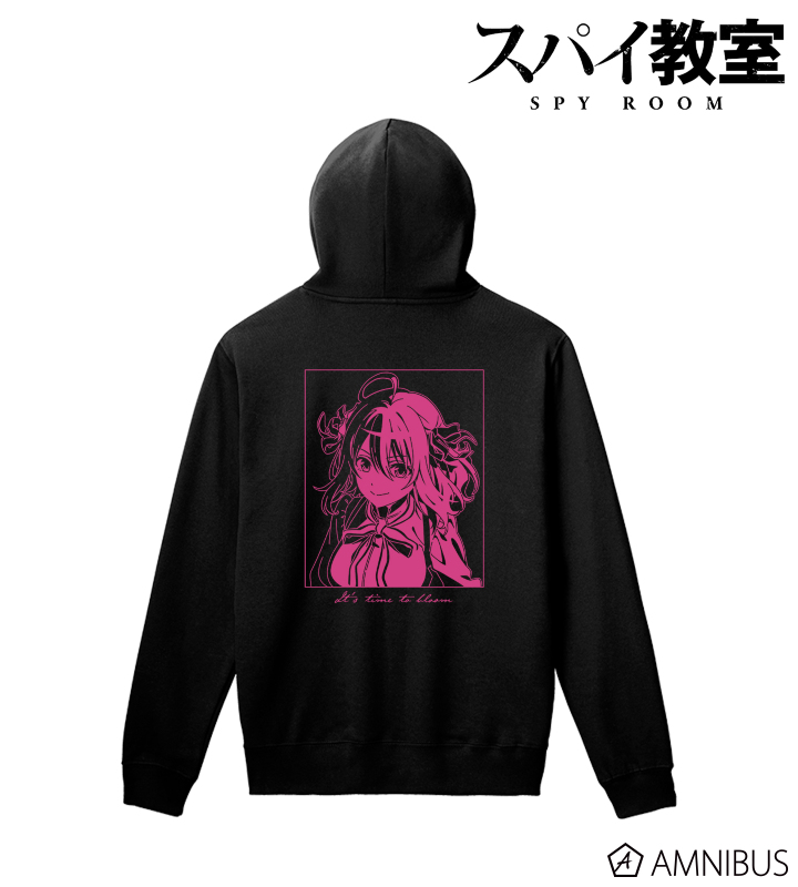 「咲き狂う時間です。」 バックプリントパーカー
