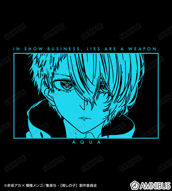 ◯ 限定　両儀式 オーロラフラッシュプリントTシャツ/メンズ 推しの子】 - アクア オーロラフラッシュプリントTシャツ/メンズ