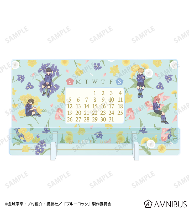潔 世一&蜂楽 廻&國神 錬介&千切 豹馬 Botania 卓上アクリル万年カレンダー