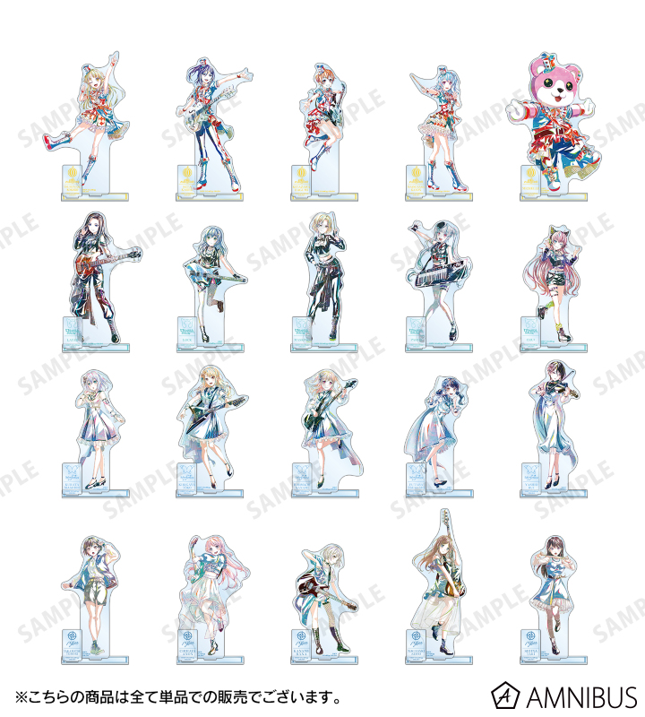 バンドリ　アクリルスタンドセット！ BD_6th_acst_5_hhw_set_ari_7cc7