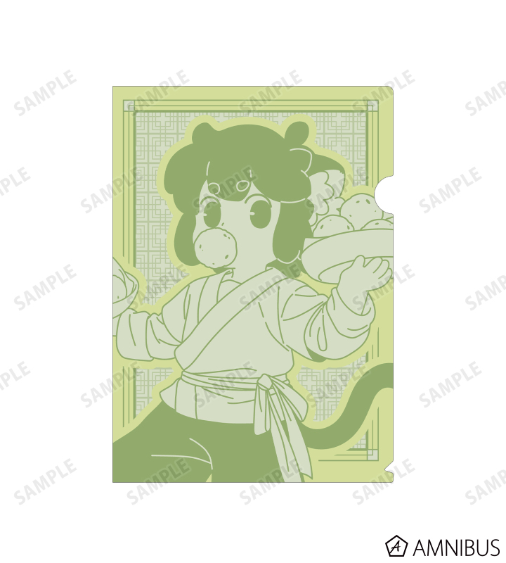 描き下ろしイラスト シャオヘイ 飲茶ver. クリアファイル