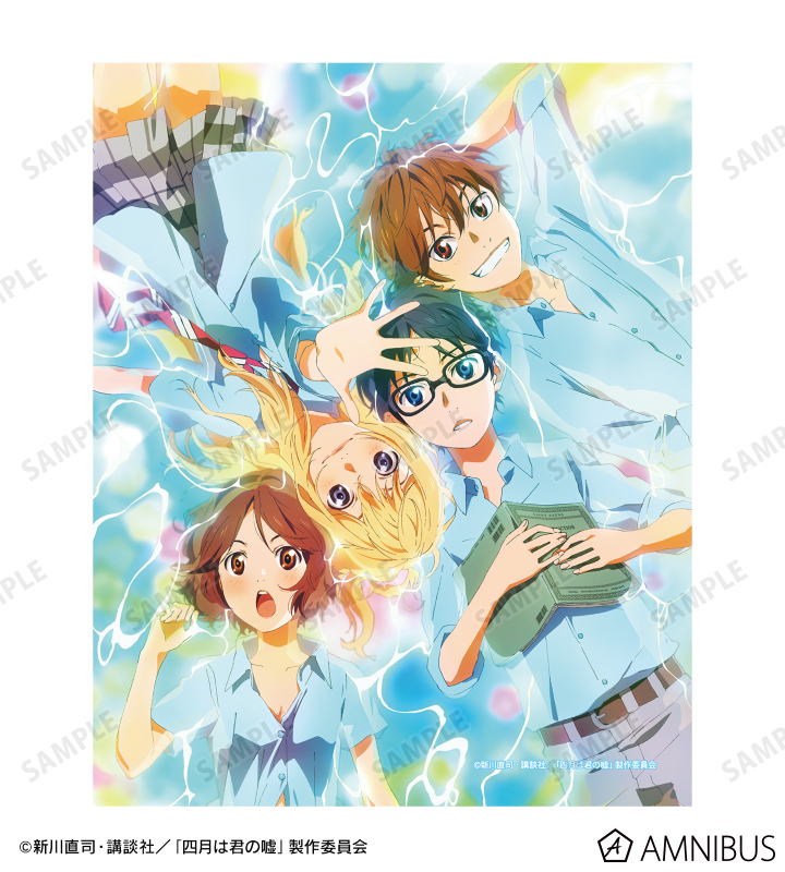 四月は君の嘘　キャンバスアート TVアニメ「四月は君の嘘」 - キービジュアル キャンバスボード