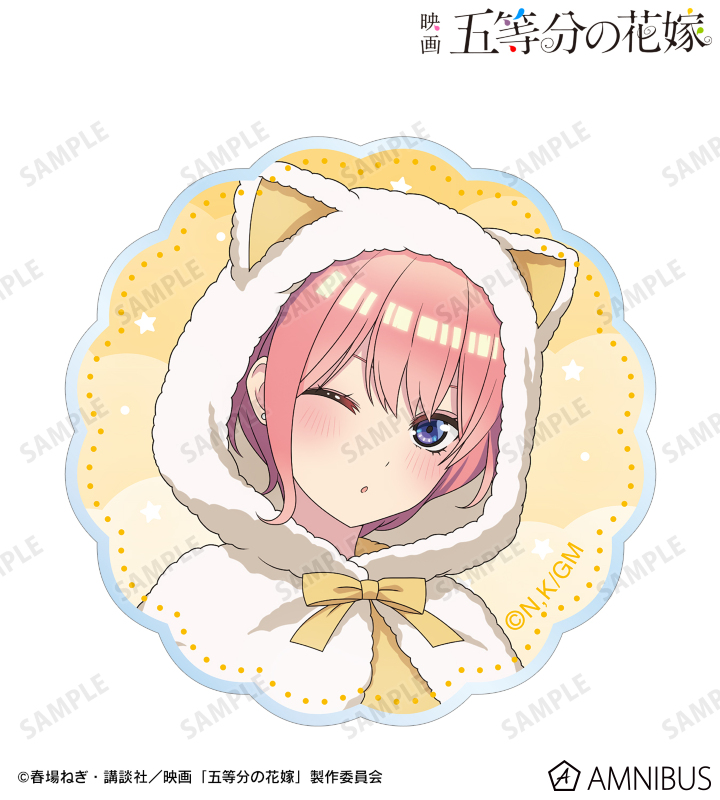 L　五等分の花嫁　黒　ルームウェア　ステッカー付、他　M　パジャマ 五等分の花嫁』ルームウェア姿の描きおろしイラストを使用した