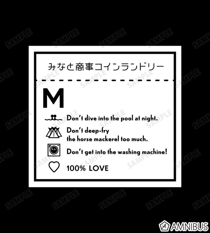 洗濯タグ風デザイン ヴィンテージミニ財布
