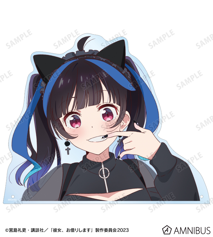 描き下ろし 八重森みに ガーリーファッションver. 特大ダイカットアクリルパネル