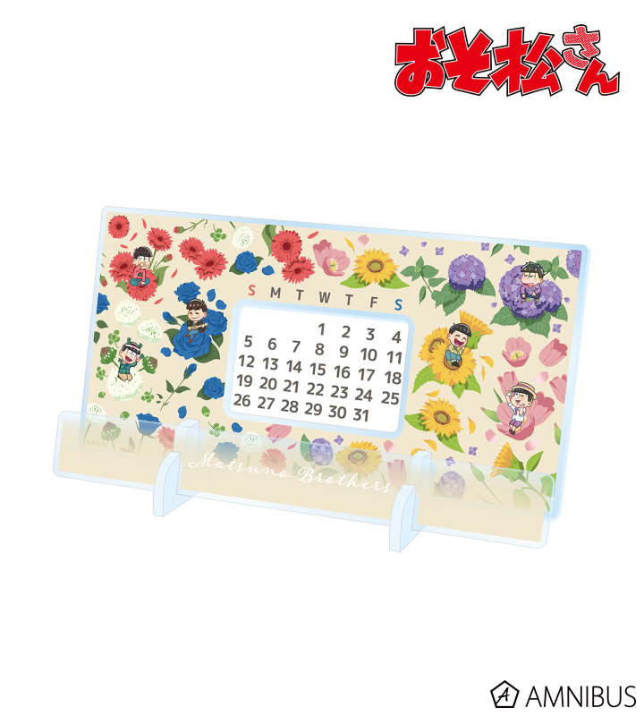 集合 Botania 卓上アクリル万年カレンダー ver.A
