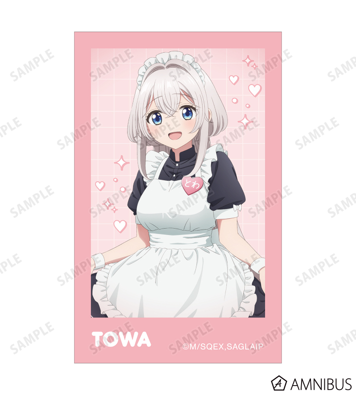 描き下ろし メイドver. インスタントカメラ風イラストカード5枚セット ver.B